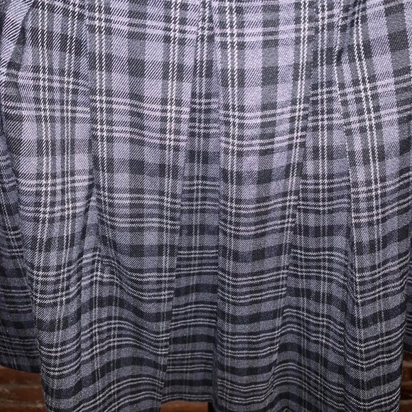 Hot Topic Black And Gray Plaid Pleated Skirt With Suspenders Size Small - Picture 2 of 7
